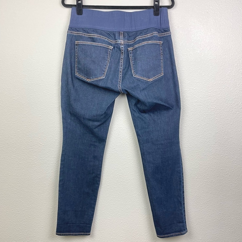 Gap Women's Maternity 29 8 Always Skinny Dark Wash Jeans Pull On Stretch Waist - Picture 9 of 14